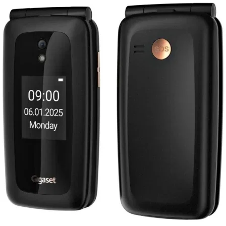 Gigaset GL795 Móvil con tapa 4G Negro Gigaset GL795 Móvil con tapa 4G Negro
